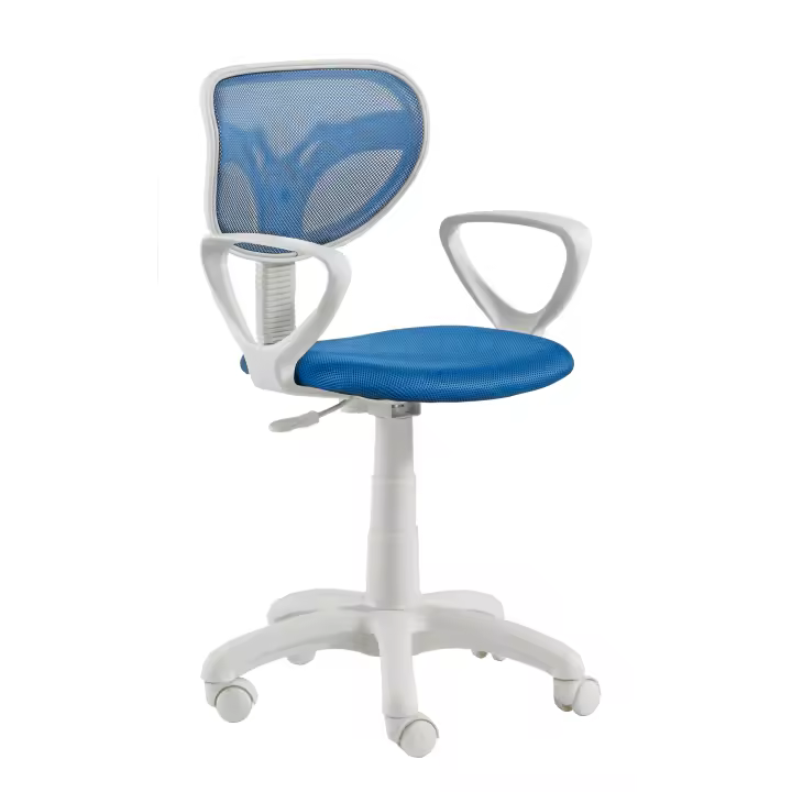 SILLA DE ESCRITORIO GIRATORIA MODELO TOUCH AZUL | ADC MUEBLECENTER | Envío Gratuito - 1