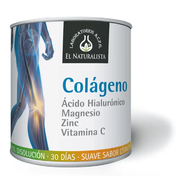 Colágeno, Ácido Hialurónico, Magnesio, Zinc y Vitamina C 390 g  El Naturalista - 1
