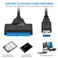 Cable SATA a USB 3.0 / 2.0 Hasta 6 Gbps Adaptador De 2.5 Pulgadas Para Disco Duro Externo SSD Externo Con Conector SATA 3 22 Pines - details 2