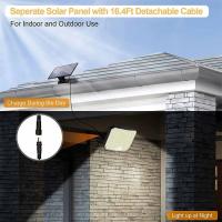 Lámpara De Pared Solar Con Sensor De Movimiento Y Control Remoto 118LED Para Jardín Y Calle Decoración Exterior Emergencia - details 5
