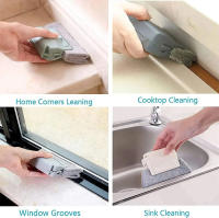 Limpieza De Trax De Ventana Herramienta De Limpieza Para Ranuras De Puerta Y Ventanas Cepillo Para Ranuras Domésticas Herramienta De Limpieza - details 5