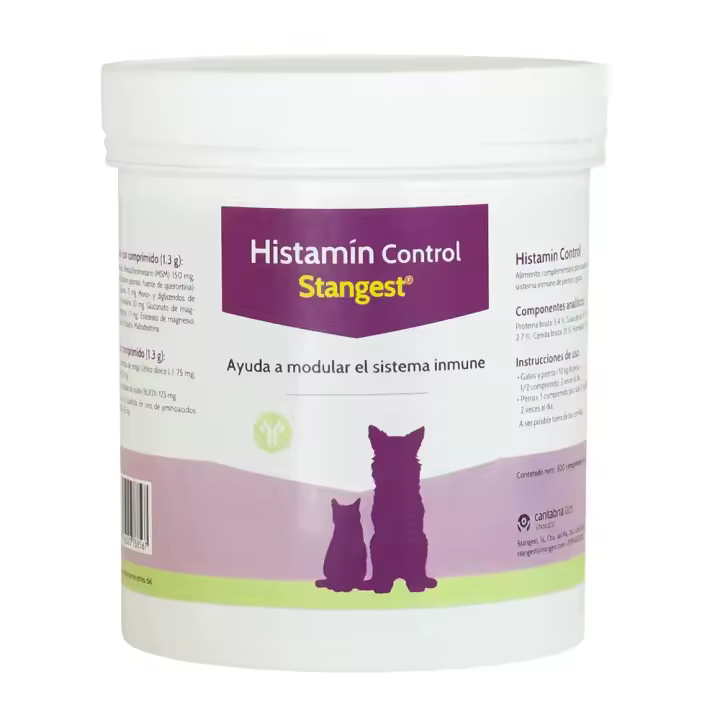 Histamin Control 300 comprimidos suplemento para el alivio de los síntomas de las alergias de perros y gatos Stangest - 1