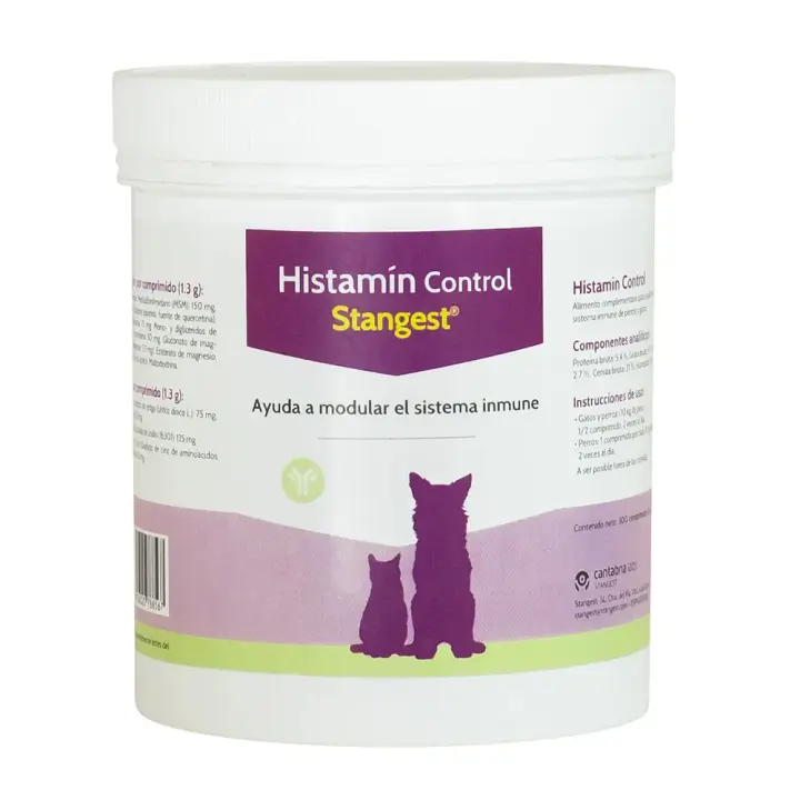 Histamin Control 300 comprimidos suplemento para el alivio de los síntomas de las alergias de perros y gatos Stangest - 1
