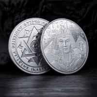 Moneda De Plata Y Oro En Forma De Pirámide Griega Antigua Regalo De Navidad Dedicado a La Diosa Solar Egiptia Yanhou Medalla Commemorative Lucky - details 4