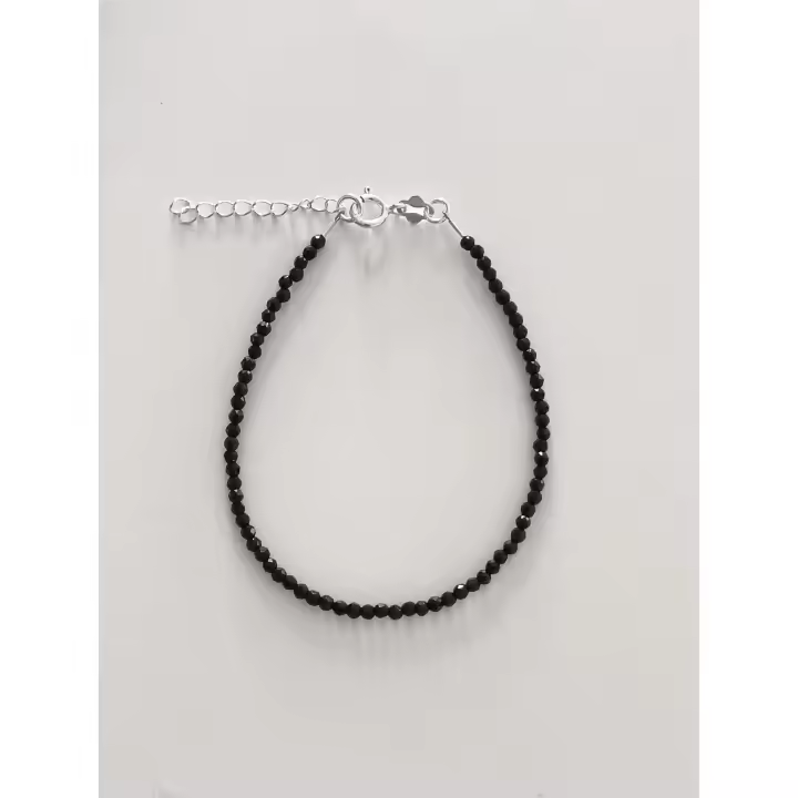 Pulsera de Plata de Ley 925 con Piedra Natural de Ónix - Joyería Fina y Elegante para Mujeres - 1