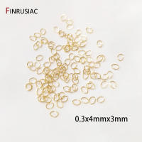 Anillos Saltarines De Oro Plateado 18K Real Para Fabricación De Joyas DIY 50-100 Pcs Por Bolsa Conectores De Anillos Partidos Accesorios De Venta - details 3