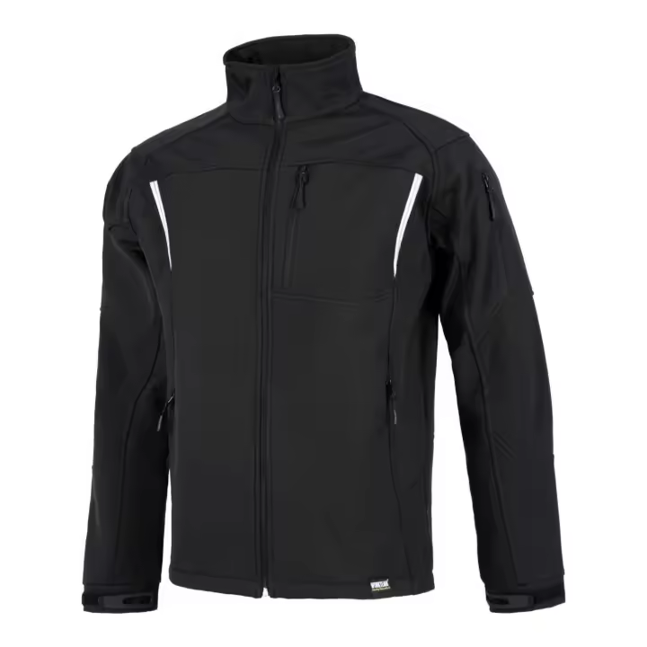 WorkTeam Chaqueta Softshell con Detalles Reflectantes, un Bolsillo en Pecho, Manga y Dos Laterales Hombre - 1
