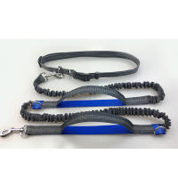 Correa Reflectante Para Perro De Corrida Con Cinturón De Soporte Elástico Y Anillo D Metálico Para Libertad De Manos Manguera De Agarre Para Todas Las Estaciones - details 8