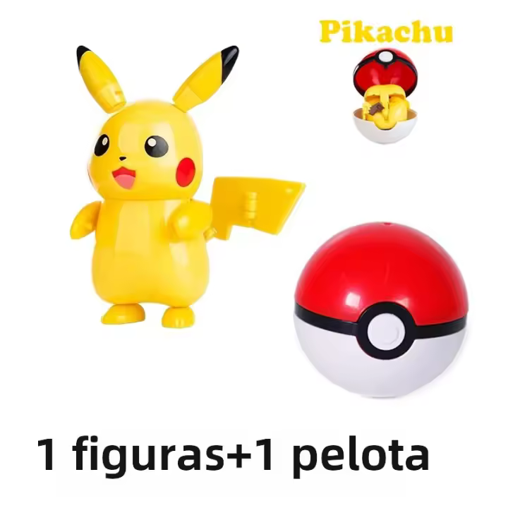 Figuras De Acción Pokemon Estilo Deformado 12 Diseños Incluyen Pikachu Eevee Mewtwo Greninja Pokeball Juguetes Para Niños Regalos - 1