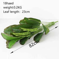 Planta Artificial De Palma Tropical Grande 1pc Hojas De Plátano Falsa Monstera Realista Para Decoración De Jardín Y Hogar Material Plástico - details 5