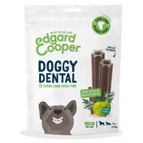 Edgard & Cooper Dental Sticks Manzana y Eucalipto para Perros S - 7 sticks - 1