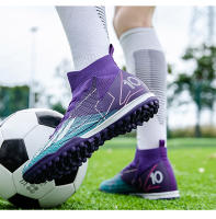 Zapatos De Fútbol Profesionales Para Adolescentes Antideslizantes Con Encuentros De Tacón Alto Materiales De Suela De Goma Y Tela De Poliéster Zapatos De Entrenamiento Deportivos - details 2