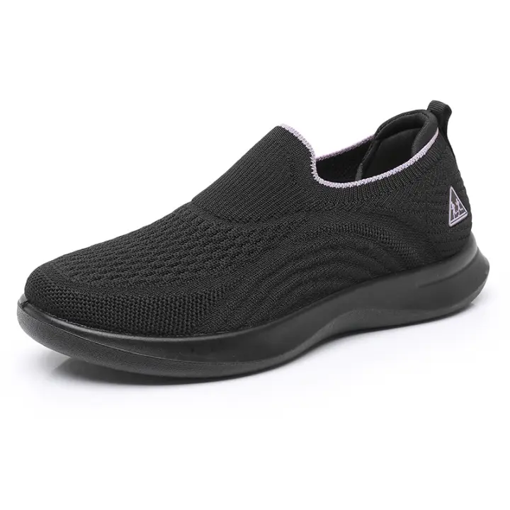 MOV-Zapatos para mujer Primavera y Otoño nuevos zapatos sin cordones para mujer Zapatos casuales para caminar Zapatos de madre de suela suave Zapatos deportivos personalizados de moda para mujer - 1