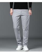 Pantalones Casuales Para Hombre Otoño 97% Algodón Elásticos Rectos Negocios Males Ropa Pantalones Caqui Rojo Royal - details 9