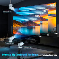 Proyector Portátil Magcubic HY300 Pro+ Android 11 8000 Lumens 4K 720P Con WiFi 6 Y Altavoz Integrado Para Películas Al Aire Libre En Casa - details 8