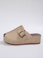 SP Zapatillas de Suela Gruesa para Mujer, novedad de Verano 2025, zapatillas de Suela Gruesa con punta Cerrada de gran tamaño y cinturón de cinturón decorativo. - details 21