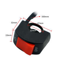 Interruptor Universal De Motocicleta 12V 7/8'' Impermeable Para Scooter Y Moto Accesorio De Manillar Con Segunda Línea De Faro - details 0
