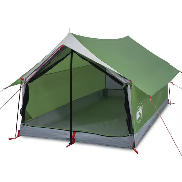 vidaXL Tienda de campaña para 2 personas impermeable verde - 1