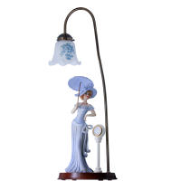 BVC P-11a. Lámpara de Mesa Señora con Sombrero y Sombrilla Elegante Diseño Y Reloj. - details 0