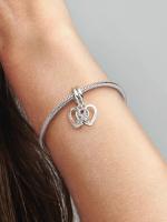 Pandora - Charm Colgante DE LA Amistad with Corazonesdivisibles y pieza de rompecabezas - Plata de Lei - details 3