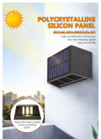 Lámpara De Pared Solar LED Impermeable 5W Ajustable Para Iluminación Hacia Arriba Y Abajo Decoración Para Porche Y Patio Material ABS - details 2