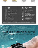 Reloj De Lujo Para Hombre FNGEEN S001 Con Correa De Acero Inoxidable Resistente Al Agua Y Con Calendario Movimiento De Cuarzo Reloj De Moda Para Varón - details 15