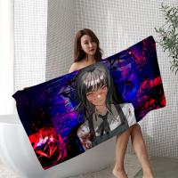 Toalla De Playa Anime Chainsaw Man Microfibra Absorbente Secado Rápido Suave Para Yoga Natación Camping Viajes Senderismo - details 7