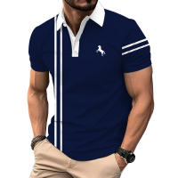 Camisa Polo De Punto De Rayas Para Hombre Verano Manga Corta Deportiva Casual Quick Drying Polyester Tops Para Golf - details 1