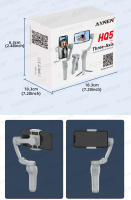 AXNEN HQ5 Stabilizador Gimbal De 3 Ejes Para Teléfono Móvil Antisucción Con Opción De Rastreo AI Para iPhone Y Android - details 23