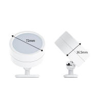 Lámpara De Pared LED Rotativa 360 Grados Con Control Remoto Y Luz Nocturna Recargable Por USB Magnética Para Armario - details 3
