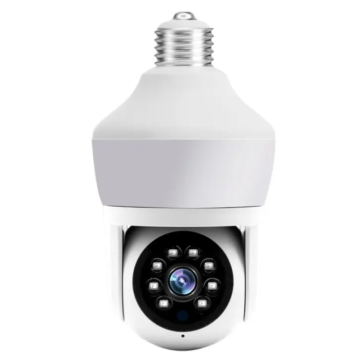 2,4G Cámara Vigilancia Exterior, 360 ° PTZ Cámara WiFi, Detección Humana, Seguimiento Automático, 3MP Visión Nocturna Color, Audio Bidireccional - 1