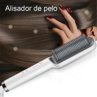 Cepillo Alisador de Pelo: Tu Compañero de Estilo Profesional con Tecnología Avanzada y 3 Intensidades Regulables hasta 200º. Desenreda, Alisa y Elimina el Frizz para un Cabello Radiante. Calefacción PTC, Anti-quemaduras, Apagado Automático y Protección de - details 3