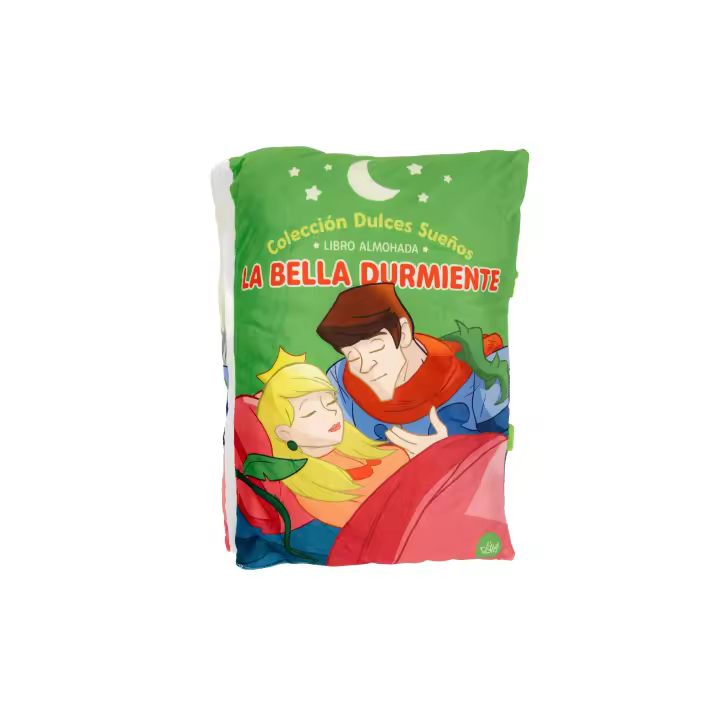 Cuento almohada de tela, realizado en material esponjoso, suave y fácil de lavar, medidas 29 x 38 x 9 centímetros, 9 paginas mullidas a  todo color con, ilustraciones originales,,5 titulos diferentes a elegir , las primeras lecturas para sus hijos, Daly - 1