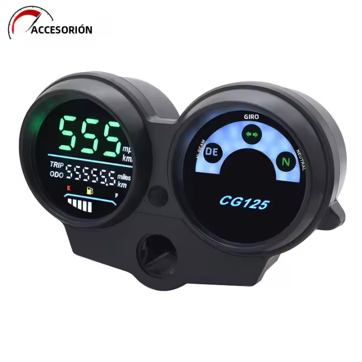 Pantalla Digital LED De Alta Calidad Para Motocicleta Reemplazo De Tachímetro Odómetro Para Honda CG125 Fan125 Titan125 - 1