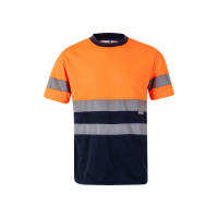 VELILLA 305506 Camiseta Técnica Bicolor de Alta Visibilidad para tu seguridad y transpirable para trabajo - details 1