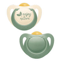 NUK Chupete for Nature LÁTEX NATURAL 6-18 M AHORRO: 1 Pack  beige + 1 Pack verde: 4 chupetes - details 0