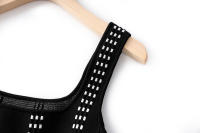 New Summer 2025 Mujer Sin Mangas Vestido De Encaje Negro Con Patrón Geométrico De Alta Calle Moda Europea Y Americana - details 4