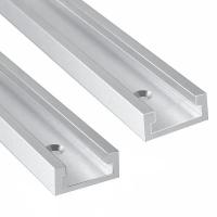 Aluminio Riel De T-Track Juego De Fijación Para Carpintería Miter 30/40/50cm Guía De Limitación De Deslizamiento En Reta - details 0