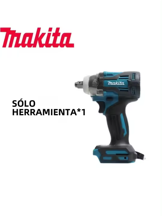 Llave De Impacto Eléctrica Sin Cable Makita Con Gran Torque Para Reparación De Autos Y Talleres De Carpintería Herramienta Eléctrica Tw004g - 1
