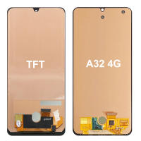Pantalla AMOLED LCD A32 Para Samsung Galaxy A325 A325F A325F/DS A325M A325N Con Marco Y Sensor De Huella Dactilar Pantalla Táctil Y Digitizador Negro Compatible Con Samsung A32 4G - details 1