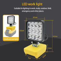 Lámpara Portátil LED Para Batería Dewalt Milwaukee 18V 20V Luz De Trabajo Exterior Sin Cable Herramienta De Emergencia Para Pesca - details 4