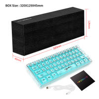 Teclado De Juego HXSJ 60% Con Cable Transparente RGB Backlit Ultra-Compacto Impermeable 61 Teclas Para PC/Mac - details 16