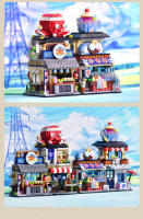 Modelo De Casa De Compras Japonesa LOZ-1231 Tienda Acuática Y De Licor Para Niños Bloques De Construcción Pequeños Compatible Con Lego ABS Sin Baterías - details 16