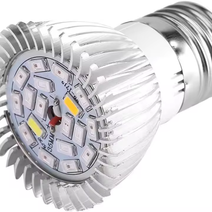 Bombilla LED de 18W, luz de espectro completo para plantas de interior, E27 - 1