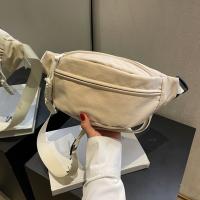 Bolsa De Cintura Para Mujer En Lona Estilo Coreano Con Cierre De Cremallera Bolso De Hombro Y Pecho Deportivo Y Casual - details 4