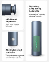 Mini Masajeador Eléctrico INSMART Para Musculación Y Deporte Aluminio Profesional Con Vibración Profunda Batería De Litio De 1500mAh - details 15