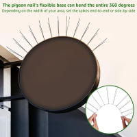 Kit De 12/24 Piezas De Espikes Antipájaros Para Exterior Kit Repelente De Pigeon En Acero Inoxidable Para Seguridad De Pared Y Jardín - details 3