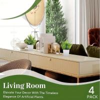1Pcs Plantas Artificiales Verdes En Maceta Para Decoración Interior De Habitaciones Dormitorios Y Salones Decoración De Mesas Y Jardines Decoración De Boda Y Exterior - details 17