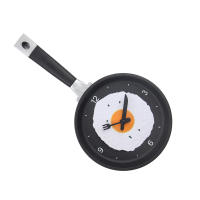Reloj de pared ABS Huevo Frito sardén forma Silencioso funciona con Pilas Reloj de pared para dormitorio Room de estar Cocina Rose W - details 0