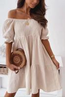 Vestidos Para Mujer Talla Grande Verano 2025 Vestido Midi Hombros Descubiertos Manga Flotante Vestidos De Moda Verano Casual De Pierna Larga - details 2